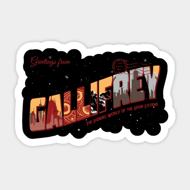 Gallifrey Awaits Sticker by AnotheHero
